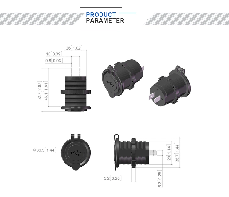 Portable Universal Model 5V 3.1A Dual Port USB Car Charger Accessories Electrical Mobile USB Car Charger